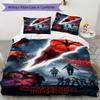 Cyclists Upside Down Bedding Without Core 1 Duvet Cover 2 Pillowcase Without Core Soft And Comfortable Christmas Birthday Gift