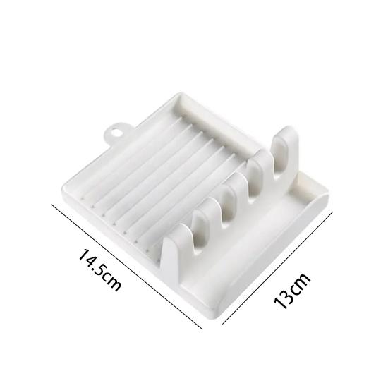 

Место для хранения крышки кастрюли, кухонная полка, полка на столешнице, креативная подставка для лопаточки, подушечка для бытовой ложки для супа, палочки для еды. Pack of 1 белый