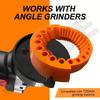 Manual Drill Bit Sharpener - Plastic Grinding Attachment for 2 To 13mm Drill Bits, Extends Drill Bit Life, Orange & Black Design
