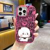 Phone case: 2D flat design suitable for iPhone 18 17 16 15 14 13 Pro protective case, couple style, cool look, Christmas and Halloween gift