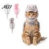 Cat Halloween Costume Dinosaur Skeleton Costume, Cute Apparel, Funny Cool Pet for Autumn Outfit Cats Cosplay Party, Photo Props Comfortable Apparel