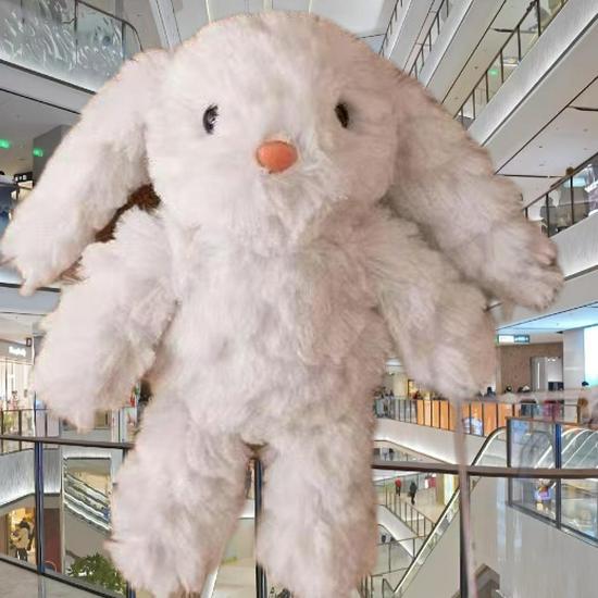 Lop-Eared Rabbit Plush Keychain - Cute Post-Apocalyptic Bag Ornament Gift