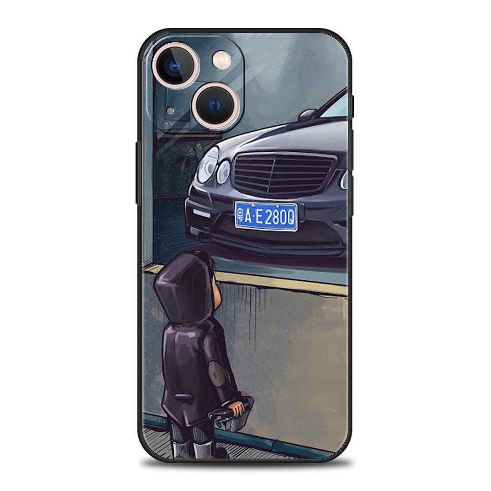 Boy Sports Car Jdm Drift Luxury Soft Phone Case For iPhone Samsung Galaxy Redmi Xiaomi Note S A 16 15 14 13 12 11 21 22 23 53 54 Pro Plus Ultra Cover