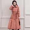 Women's Winter Thick Long Plus Size Warm Jacket Korean Style Slim Fit Knee High Waisted Jacket