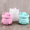 1Pc DIY Mushroom House Jar Silicone Molds Crystal Plaster Storage Box Jewelry Molds Epoxy Resin Candle Holder Home Decor