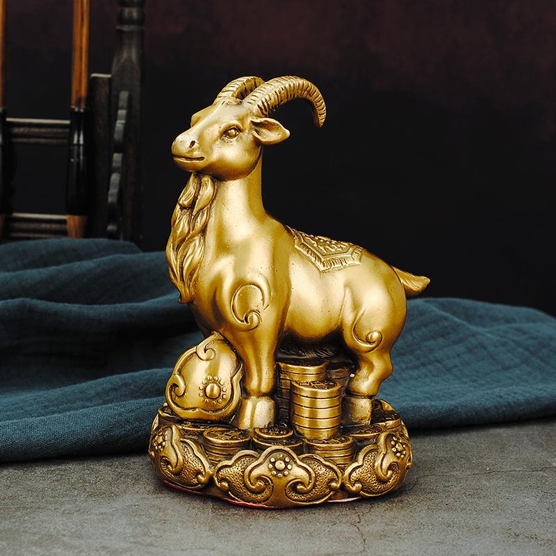Pure Copper Zodiac Figurines Rat Ox Tiger Rabbit Dragon Snake Horse Sheep Monkey Rooster Dog Pig Animal Blessing Lucky Charms Cr