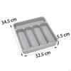 Cutlery And Silverware Tray, 6 Compartments, Drawer Dividers, Expandable Organizer