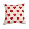 Fashion Heart Embroidery Throw Pillow Cover Square Sofa Cushion Covers 45x45cm Soft Couch Decor Valentine's Day Decor