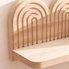 Threaded Construction Boho Wooden Shelves Rainbow Design Rainbow Shelves  Home Decor