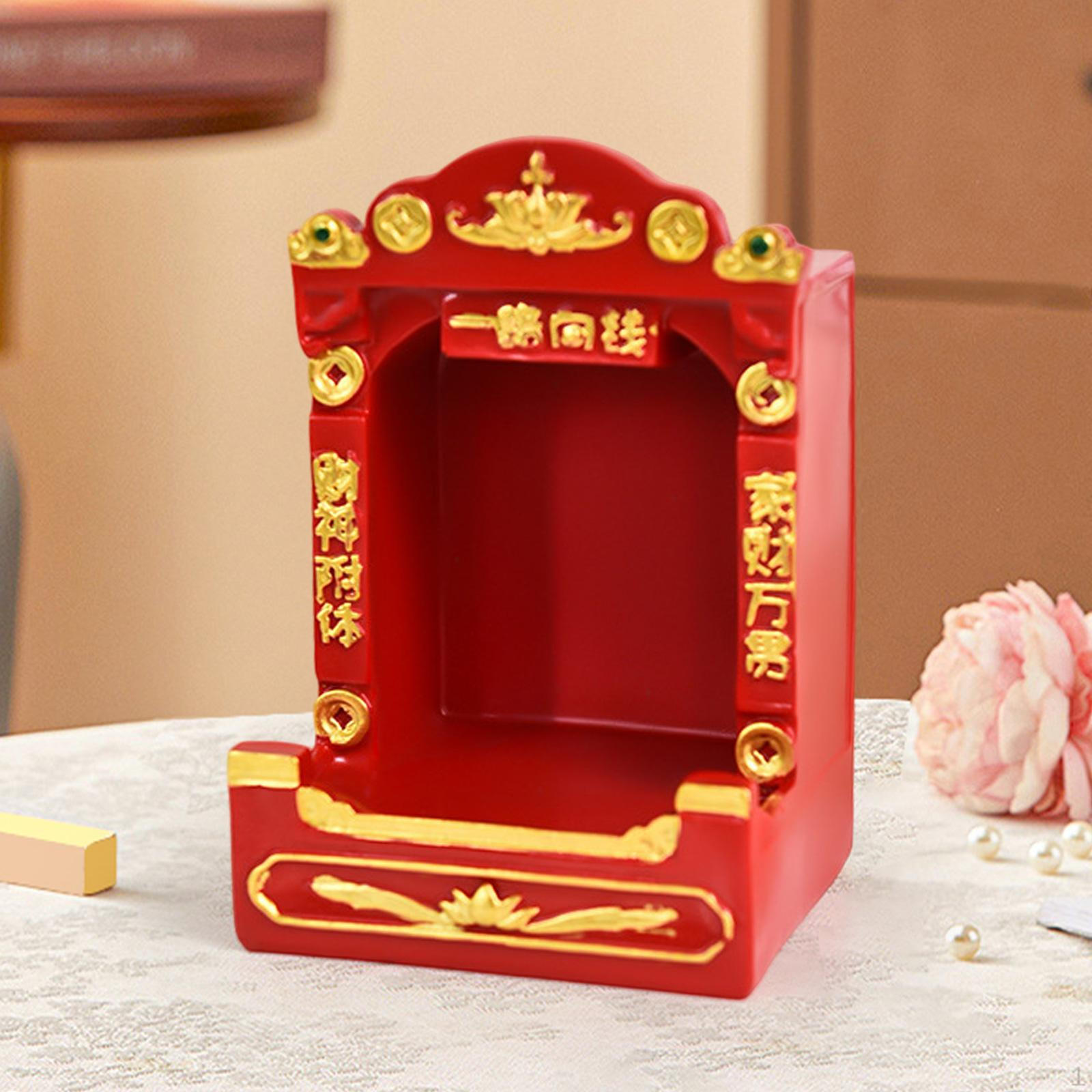 

Элегантная подставка для статуэток из смолы для домашнего декора красный