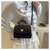 Vintage Faux Leather Shoulder Bag for Women, Butterfly Decor Small Crossbody Purse, Square Bag for Daily Use
