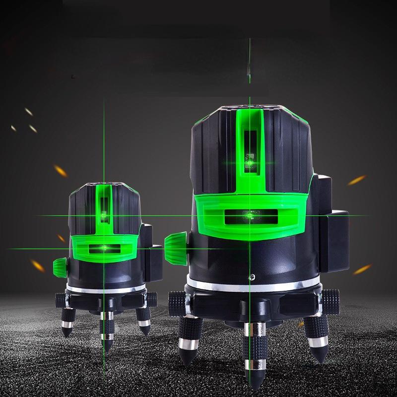 2/3/5 Rechargeable Self-Leveling Spirit Level Outdoor Horizontal Vertical Cross Measure Tool Line Green Light Laser Level 195 * 135mm