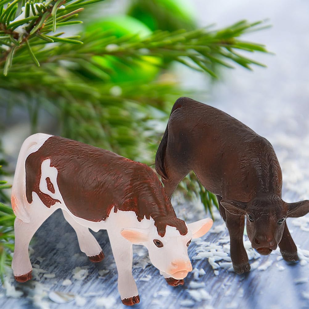 Vaguelly 5-Piece Farm Animal PVC 2.95-Inch Mini Animal Models, Kids Toys, Great for Home Decor and Photo Props