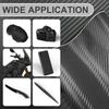 3D Carbon Nano Fiber Tape Car Bumper Door Guard Protection Film Door Sill Protector Sticker Black Waterproof Anti Scratch