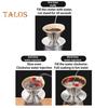 Coffee Filter Cone Stainless Steel Hand Drip Pour Over Coffee Funnel with Spiral Ribs Dishwasher Safe V-Shaped Coffee Filter for Most Coffee Makers