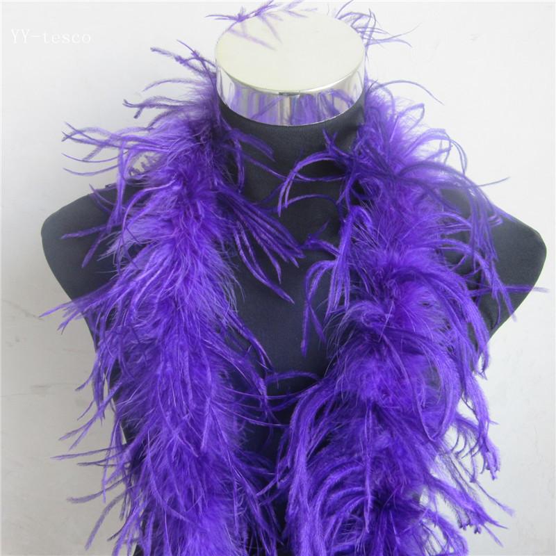 2 Meter Fluffy Ostrich Feather Boa Skirt Costumes/Trim for Party/Costume Craft Ostrich Feather In Wedding Decorations
