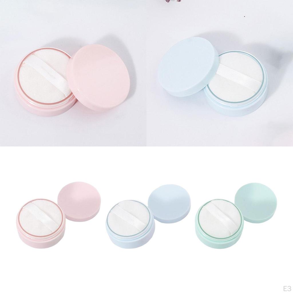 5G Capacity Empty Body Powder Holder Box with Puff Daily Use or Travel Light Weight Convenient