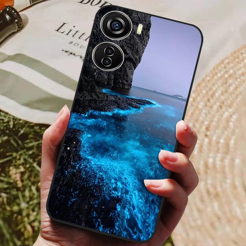For ZTE Nubia Neo 5G Case 8150N Black Silicone TPU Soft Phone Cover for Coque Nubia Neo 5G Protective Back Shells Cute Fundas