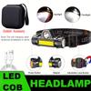 Powerful LED Headlamp, Long Battery Life Magnetic Fishing Light, Rechargeable Waterproof Headlight for Camping Hiking Cycling