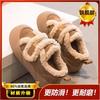 New style girls' large cotton shoes for autumn and winter, plush-lined warm children's sports furry shoes, non-slip girls' snow shoes