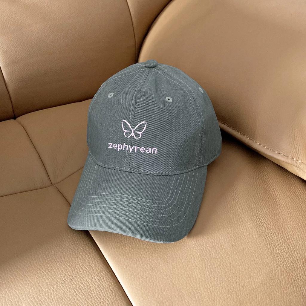 2025 new bow baseball cap trend, spring and autumn student couples, small and versatile sunscreen sunshade peaked hat