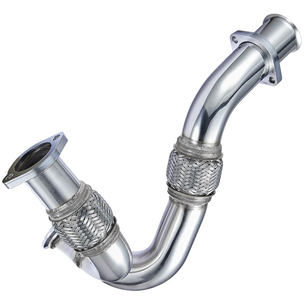 Uitlaat Up-Pipe Y-Pipe Geschikt voor 2003-2007 6.0L Powerstroke Diesel F250 F350 F450 Heavy Duty Gepolijst, Auto Accessoires