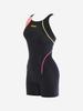 Toneidoseupocheu Shola 2-Part Half-Body X-Back Black Swimsuit