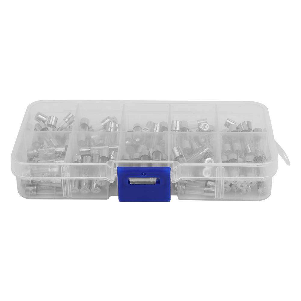 100 Stücke 0-250 V 5*20mm Glasrohr Kit Zubehör Set 0,2 A 20 A