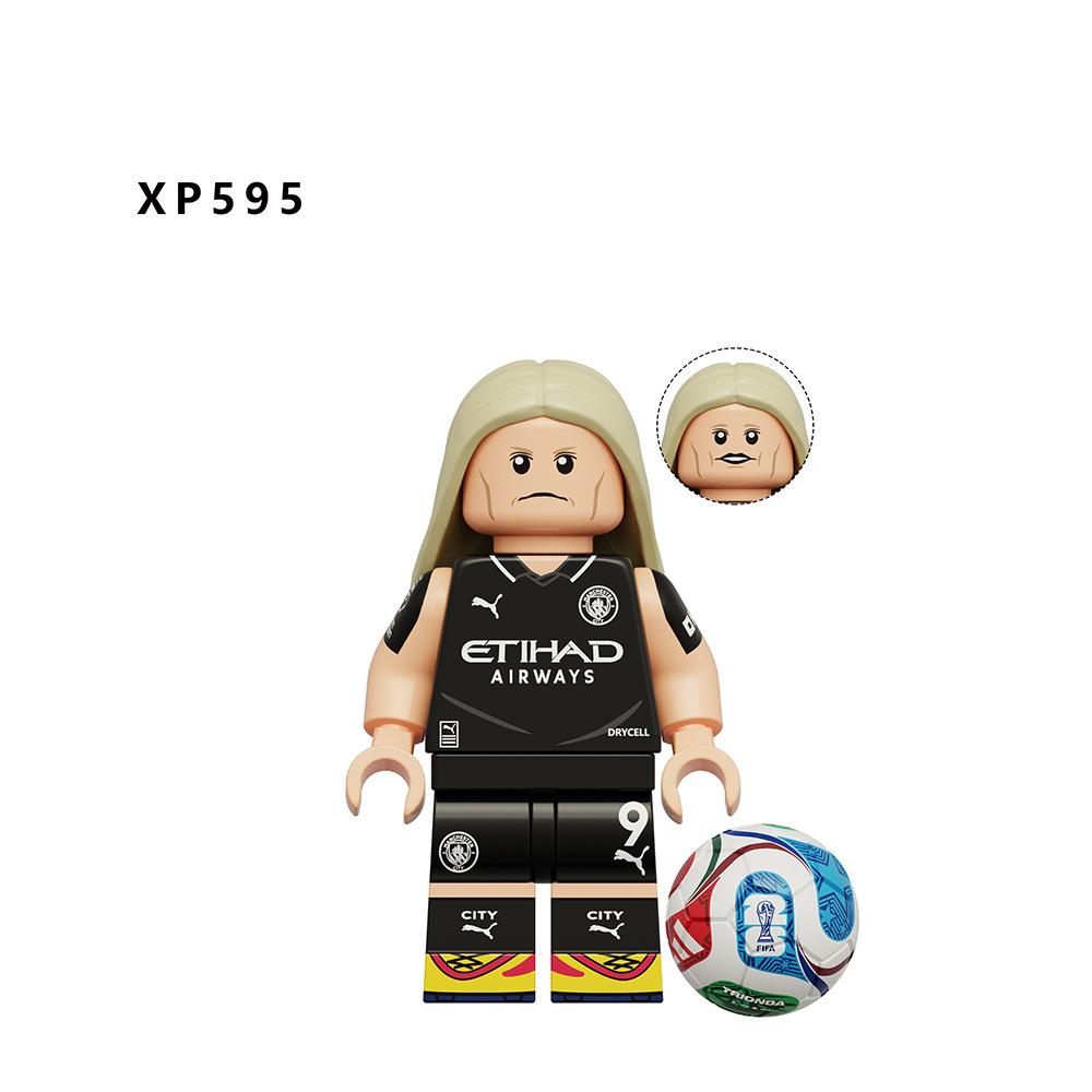 Fußball Serie Pädagogisches Puzzle Spielzeug Figuren OPP Beutel Verpackung Kreativer Zusammenbau Bausteine Tragbar Sammlerstück Mini Blöcke