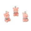 1 pièce Pendentif Animal Mignon Dessin Animé Pendentif Animal Velours Pendentif Charme Tridimensionnel Porte-clés Pendentif Pendentif Sac à Dos Accessoires de Bijoux DIY