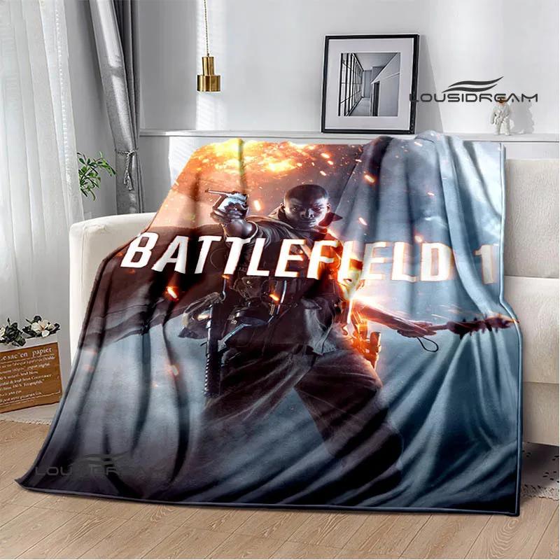 3D Game Battlefield Printed Throw Blanket Blankets Warm Flannel Blankets Soft and Comfortable Blanket Bed Linings Birthday Gift