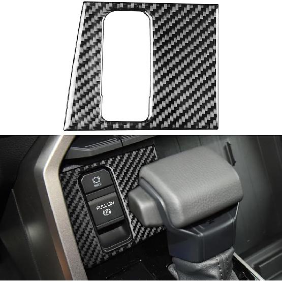 NVCNX Real Premium Carbon Fiber for Toyota Tundra -2026 / Sequoia -2026 2024 2025 Car Center Console Drive Mode Knob Cover Interior Trim Accessories
