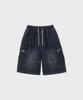 Peulojegteusseuli Signature Cargo Bermuda Pants [Dark Blue]_Hb2115