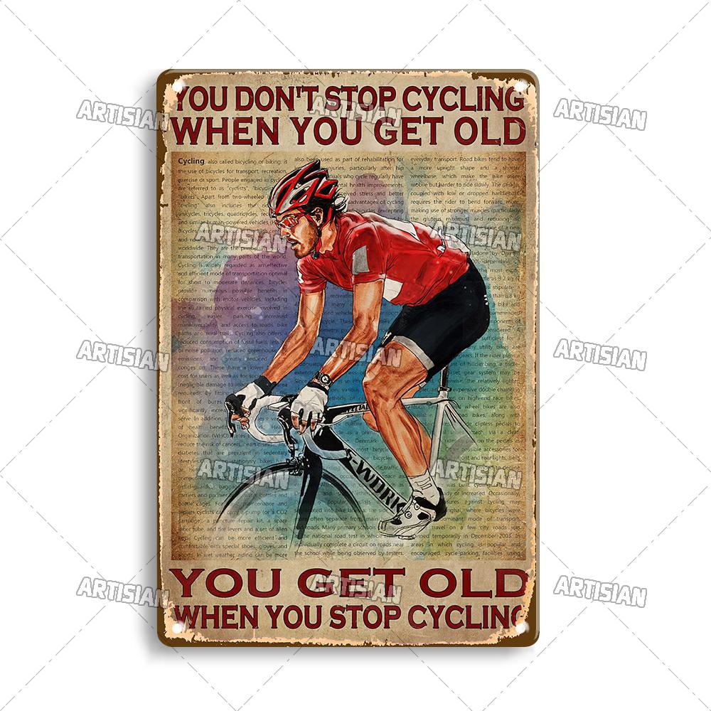 

Декоративная табличка для велосипедистов Artisian Bicycle Metal Sign Bike Sport Tin Plate Wall Decor Garage Bar Pub Club Hotel Cafe Kitchen 7.8x11.8inch