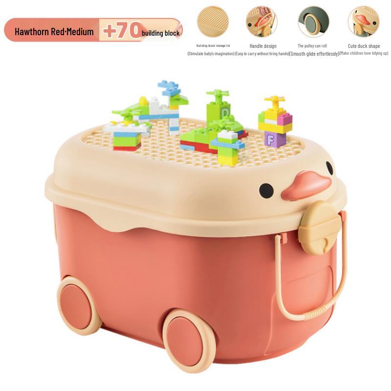 Children's Large Capacity Plastic Storage Box for Toys, Snacks, and Baby Clothes