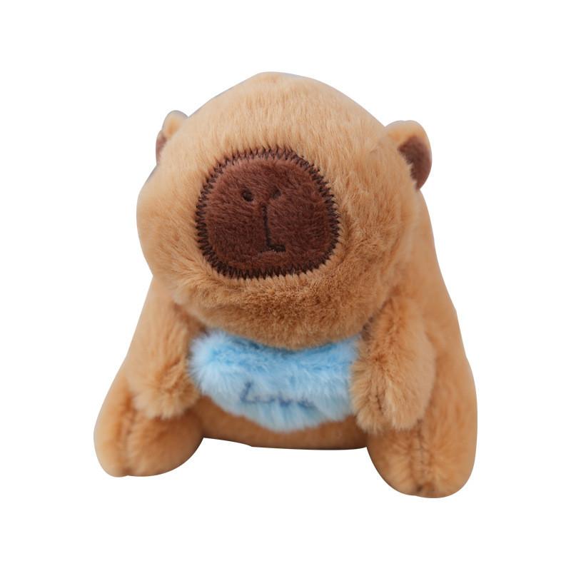 Adorable Capybara Plush Keychain Soft Toy Cuddly Animal Figure For Kids
