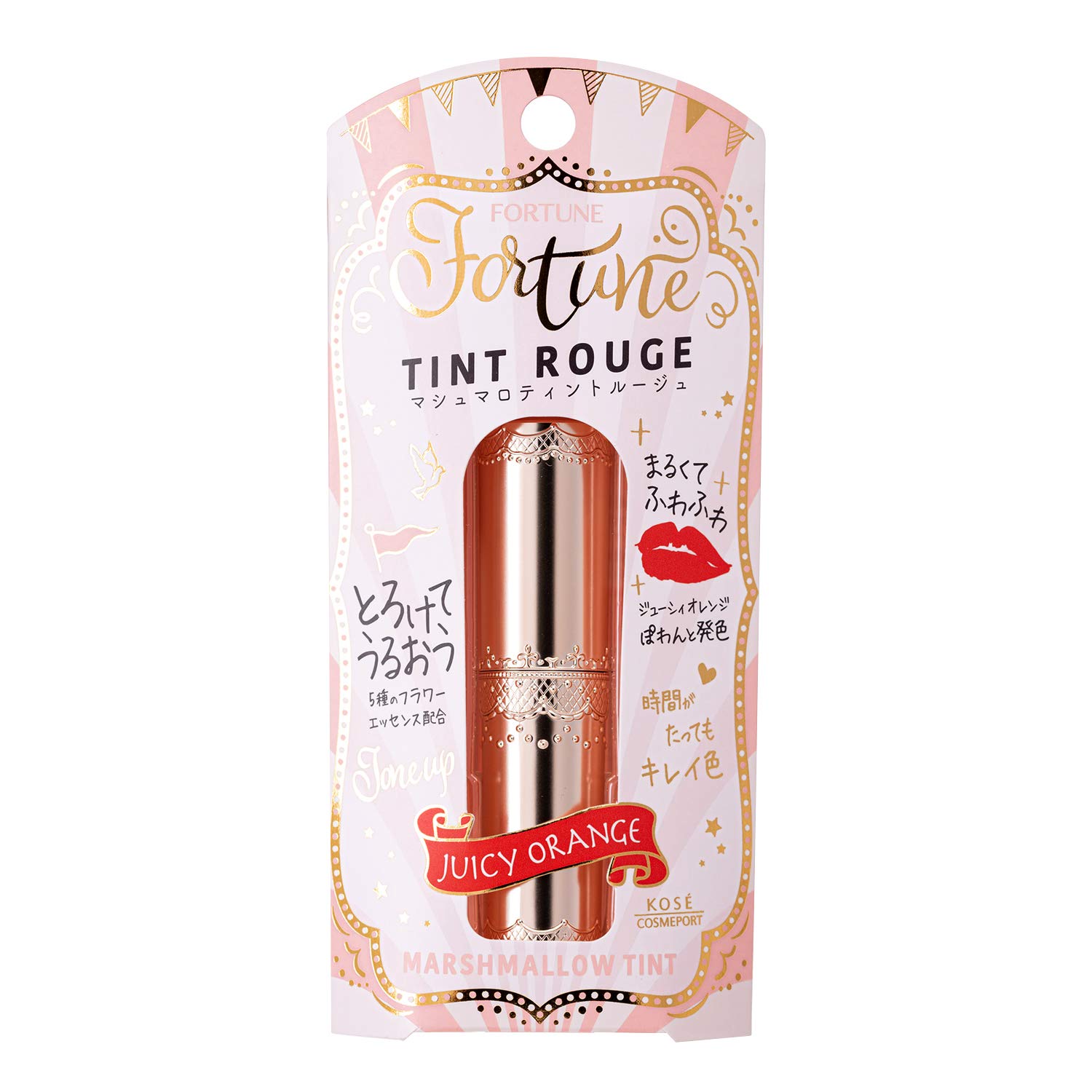 

FORTUNE KOSE Marshmallow Tint Rouge 04 Lipstick Juicy Orange Long-lasting 3.8g (x 1)