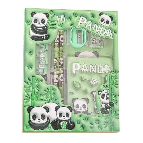 6 Stück Kinder Schreibwaren Geschenkset für Vorschule Kindergarten BPA-Freier Kunststoff Lernstift-Set in Niedlicher Cartoon-Box Praktische Schulmaterialien