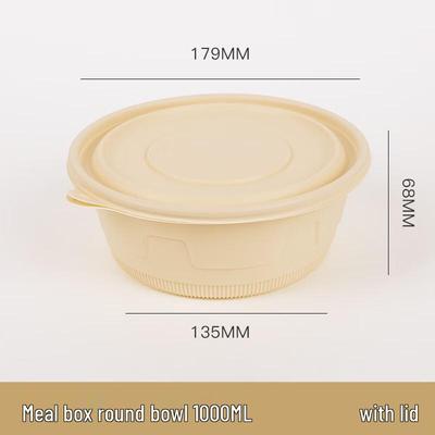 Biodegradable Corn Starch Disposable Round Takeaway Containers
