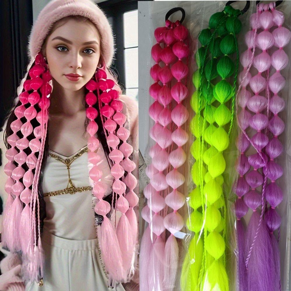 20" Colored Hair Extensions Lightweight Ombre Crazy Hair Day Accessories