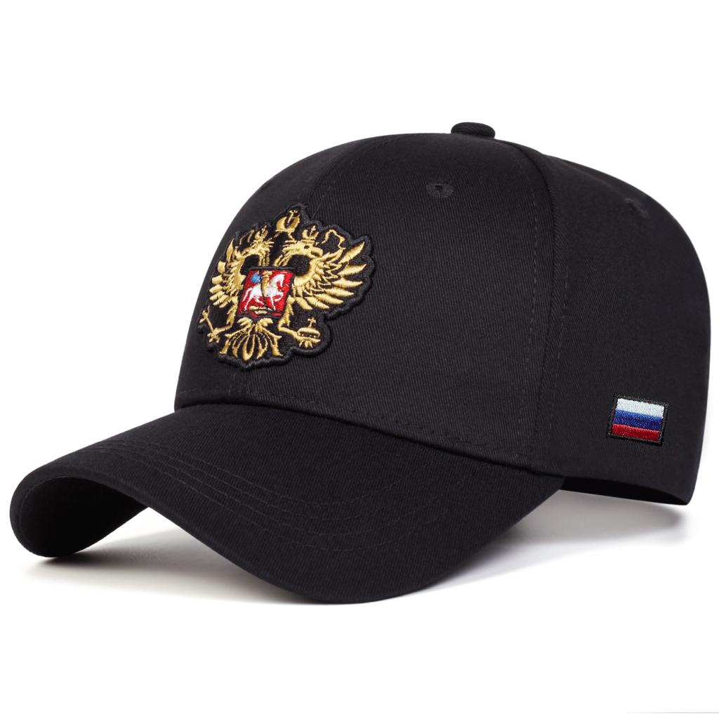 Double Headed Eagle National Emblem Baseball Hat Men's Outdoor Casual Hats Adjustable Cotton Travel Cap Sun Caps