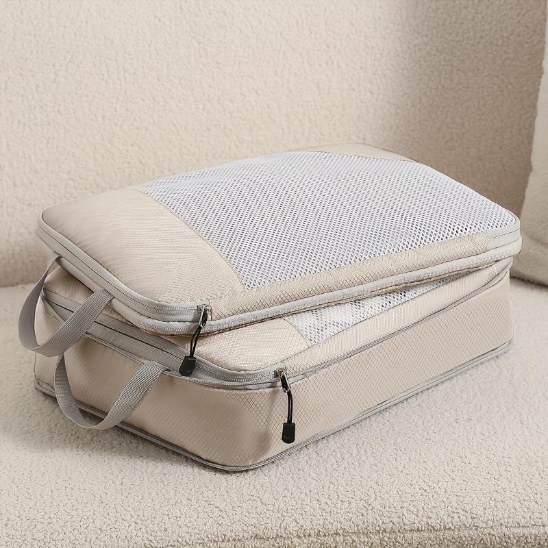 Lightweight Clothing Compression Cubes 3pcs Portable Storage Bags Luggage Organizer Household Outdoor Travel Daily Sorting Tools