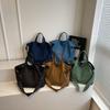 Women's Solid Color Crossbody Bag Vintage Tote Bag Large Capacity Crossbody Bag