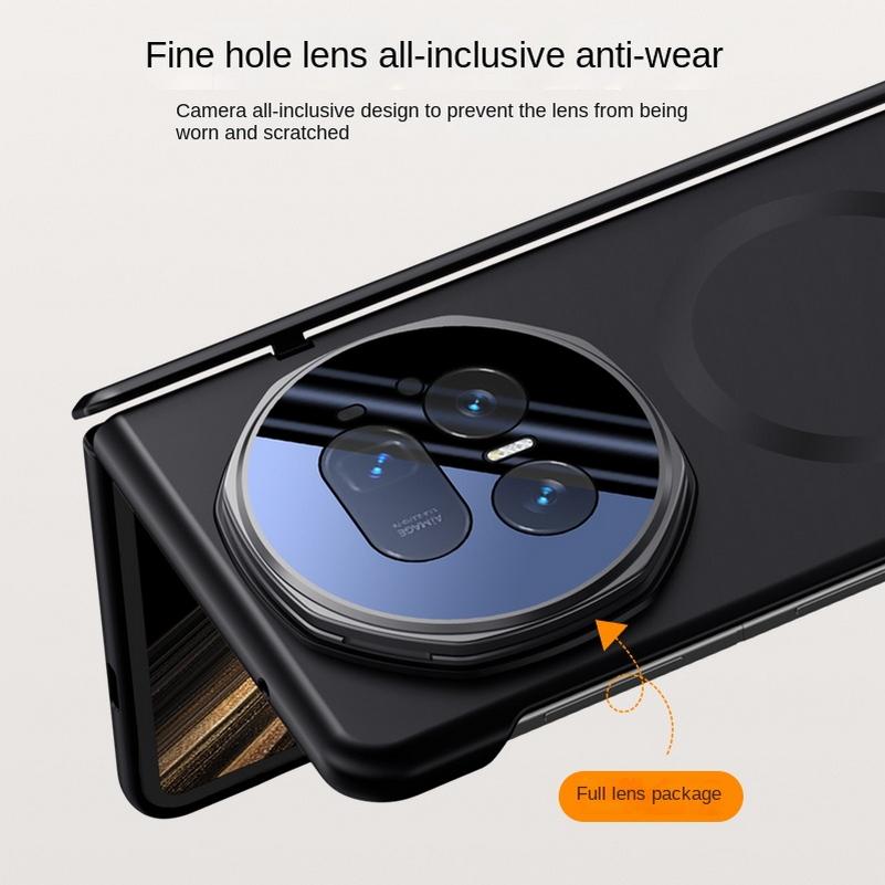Built-in Magsafe Magnetic With Tempered Glass Film Protect Case For Honor Magic V5 Hinge Protection Cover
