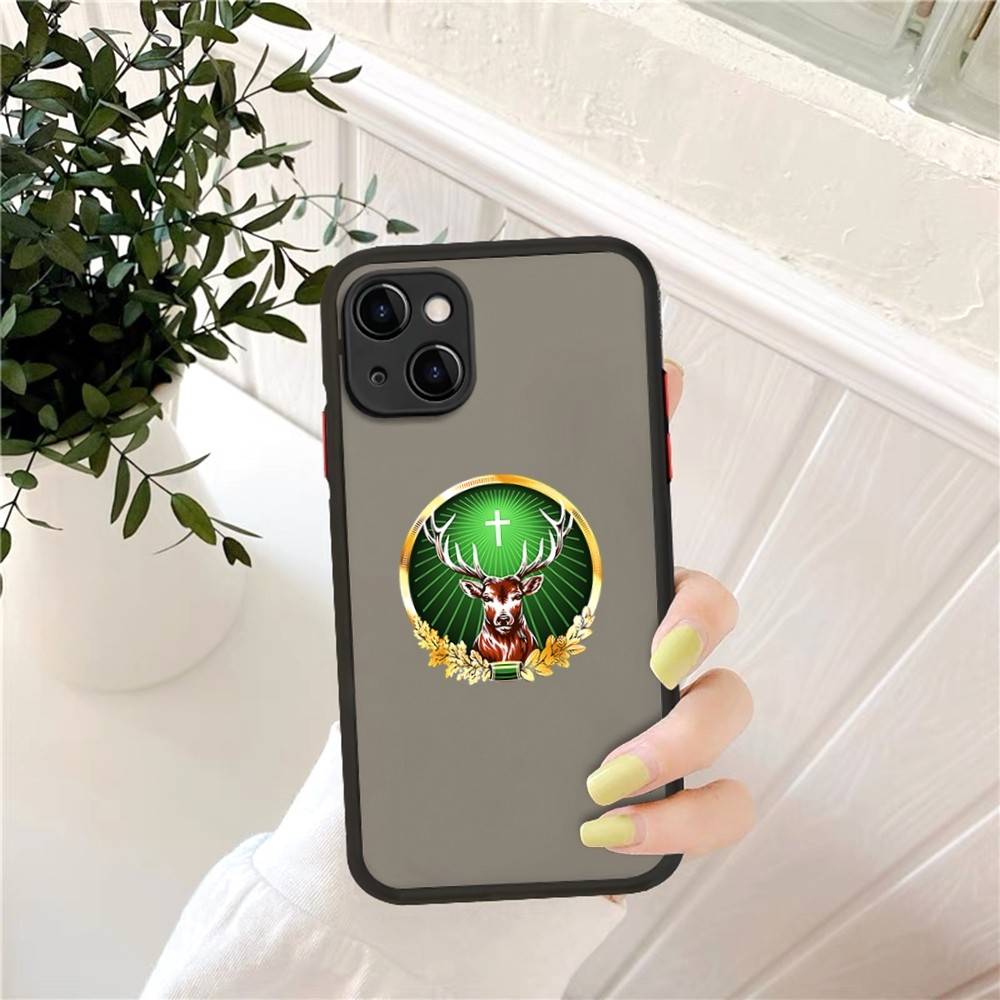 Classic J-Jager-Meister Phone Case For IPhone 14 11 12 13 Mini Pro Max 8 7 Plus X XR XS MAX Translucent Matte Cover