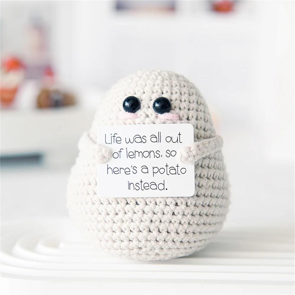 Pure Hand-woven Positive Energy Lovely Potato Doll New Product Handmade Potato Home Room Decoration Christmas Gift