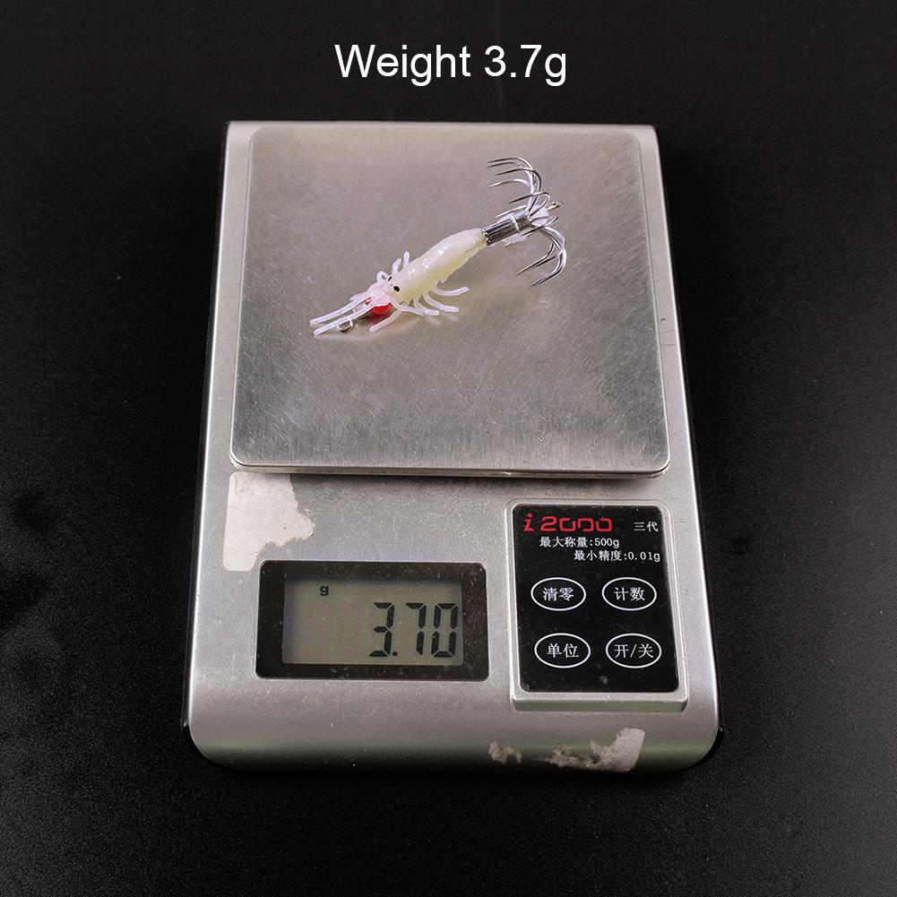 4g Luminous Squid Fishing Lures Jig Hook Artificial Soft Bait Sea Fishing Tackle Ocean Night Fishing Squid Bait China Mainland
