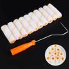 10/11pcs Paint Roller Kit ,Thumb Roller Core Small Corner Latex Paint Roller Core and Bracket, Wall Painting Tools