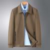 Men's Plus Size Lapel Business Casual Jacket for Dad - Spring & Autumn