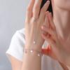 Trendy Gold Color Stars Finger Bracelet Stainless Steel Women's Hand Bracelet Ring Jewelry Birthday Gift 2026 Wholesale New